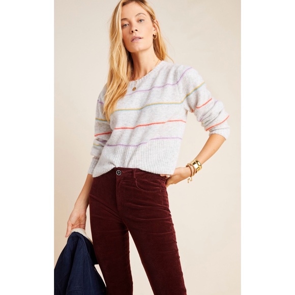 Anthropologie Angie Striped Sweater L - Picture 8 of 8